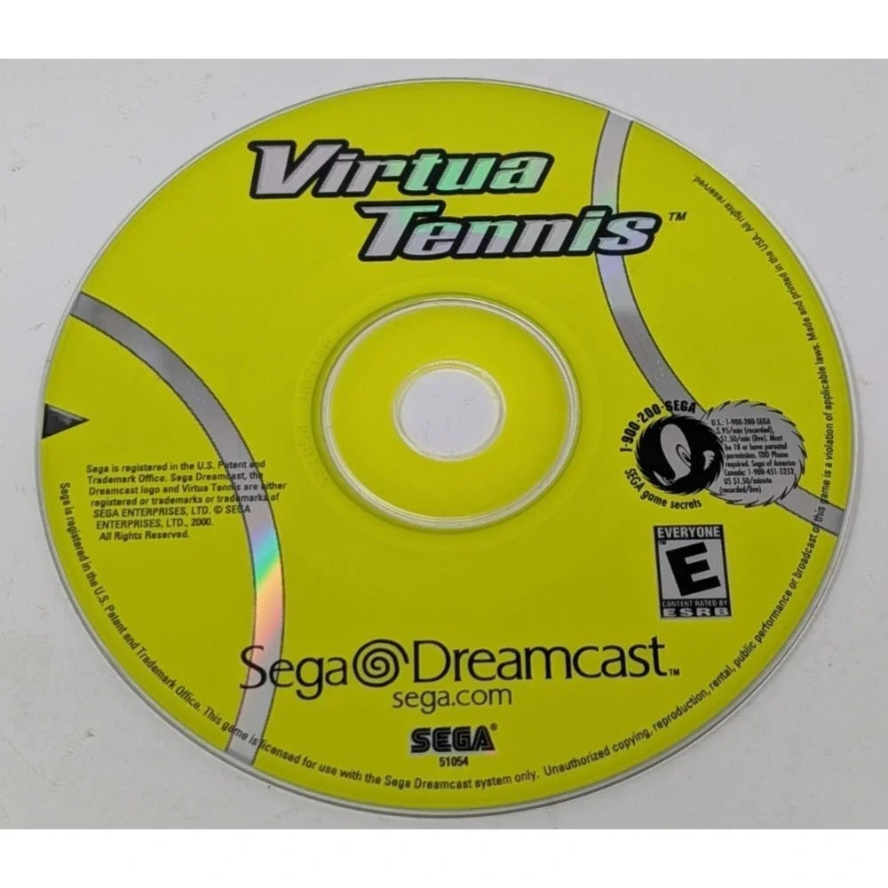 Virtua Tennis‎ (Sega Dreamcast, 2000) Loose Disc Only Tested Working